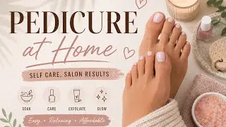 🌸DIY Pedicure at Home 👣 | Aesthetic & Satisfying 🎀| Selfcare routine 🧼✨