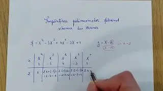 &Icirc;mpărțirea polinoamelor folosind schema lui Horner #mate #bac #polinoame #horner 