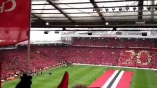 Man United & Swansea players give Sir Alex guard of honour before his last game at Old Trafford