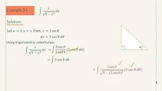 Integration by Trigonometric Substitution