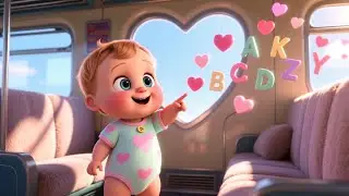Baby and the Valentine Train 🚂💝 | Sweet Kids Story Song | Heartfelt Nursery Rhyme