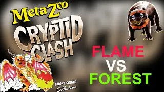 MetaZoo: Cryptid Clash Closed Beta Gameplay: Flame Vs. Forest