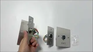 Stainless Steel Plate Touchless Door Lock Access Control Release Infrared Sensor Push Exit Button