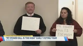 Georgia Democrats bring 'My Power Bill's Too High' early voting tour to Augusta