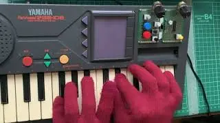 YAMAHA PSS 102 Circuit Bent + Echo IC(PT2399) DEMO