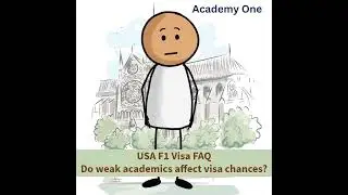 USA F1 Visa FAQ - Do weak academics and low scores lead to visa rejection?  #f1visa #f1visainterview