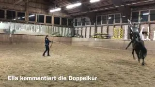 Annemie und Amei voltigieren im Doppel