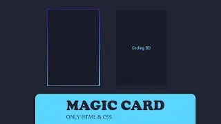 How to create Magic Card using html and CSS| Html5 Css3 Tips and Tricks