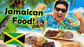 Trying JAMAICAN FOOD for the First Time (Jamaican Oxtail to Festival Bread!)