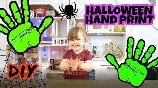 Halloween Hand Print DIY - Monster Mash Toddler Craft - Franken Fingers - Rivers Playtime Fun