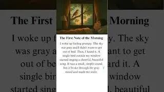 Learn English with a Calming Story | The First Note of the Morning   #EnglishReading