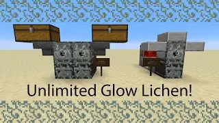 Easy Glow Lichen Farm Tutorial 18,000 Per Hour Minecraft 1.17
