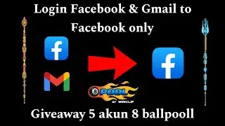 Cara melepas google 8 ballpool menjadi login Fb saja | giveaway 5 akun 8 ballpooll