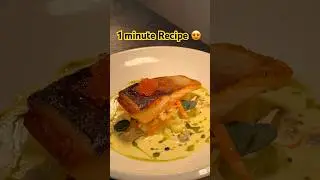 Chef made Chalkstream trout with butter emulsi&oacute;n vegetables in just under a minute