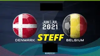 DENMARK - BELGIUM   euro 2020  Steff livestream