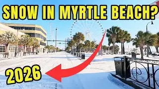 2026 Winter Snowstorm in Myrtle Beach - See how Ocean Boulevard looks NOW!!!