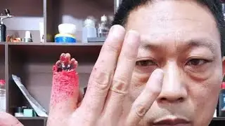 Wound makeup teaching #film and television special effects #special effects makeup