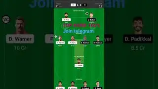 TEAM RANK #1 DC vs RR BEST TEAM PREDICTION || TATA IPL 2022 || DREAM 11 2022 || #dream11