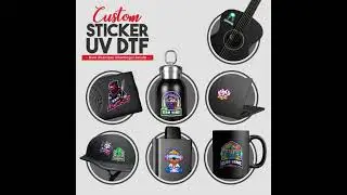 CETAK STIKER DTF UV TINTA RESIN, LEBIH AWET, TAHAN PANAS, ANTI GORES DAN DEBU by ARGARSKIN