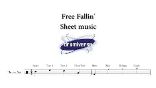 Free Falling by Tom Petty - Drum Score (Request #65)