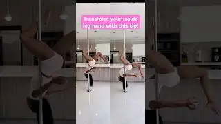 Tip for your INSIDE LEG HANG ✨ #polefitness #fit2flaunt #poledance #poledancer