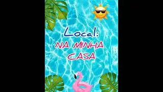 Convite virtual animado Pool Party