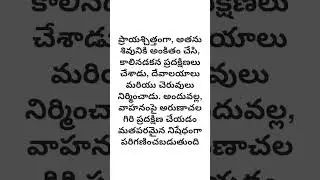 Telugu shorts Ep -75| | 14 Kms అరుణాచల గిరి ప్రదక్షిణ |🙏🙏 #giripradakshina