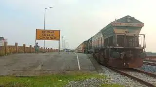 Chapar railway station new jalpaiguri to Guwahati passenger train crossing