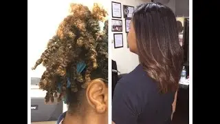 How To Properly Straighten Your Natural Hair While Avoiding Excess Heat From Blow Drying!