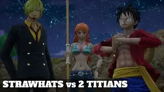 THE STRAWHATS vs THUNDER & WIND TITIANS | ONE PIECE ODYSSEY BOSS BATTLE