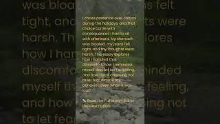 Bulimia recovery after the holidays: choosing presence over control