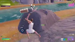 playing Fortnite battle royale with my friend