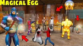 Rope Hero Find Secret Magical Egg and Fight With Granny Grandpa | Rope Hero Vice Town | Gta V Game