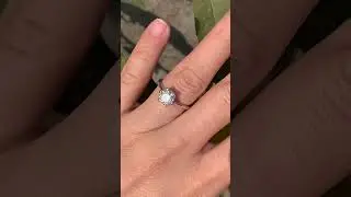 1 Carat 6 Claws Solitaire Engagement Ring #shopmoissaniteuk #engagementring #moissanite