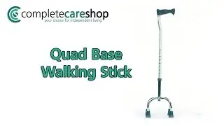 Quad Base Walking Stick Centred Legs - Improves Confidence And Aids Independent Living