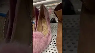 Fabulous pink pom-pom velvet pumps. Come on now.