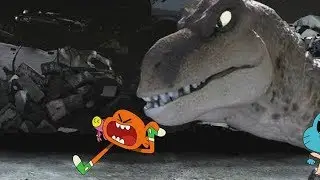 The Amazing World of Gumball - DINO DONKEY DASH [Cartoon Network Games]