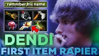 Dendi Suprise First Item Divine Rapier - Remember His Name Dota 2