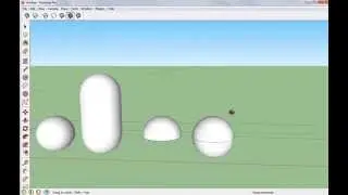 SketchUp . Шар, конус, цилиндр, тор.