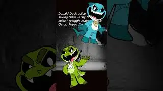 Donald Duck voice (James) saying 