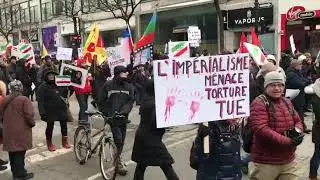Anti war protest Montreal 25th of January 2020