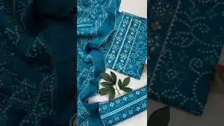 🎊 Cotton Printed Gota Handwork Suit Set with Pure Cotton Dupatta🎊Dm 9677580587 to grab yours.. 😍