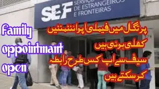 portugal immigration update today|sef new update|family oppointmant open| email update today portuga