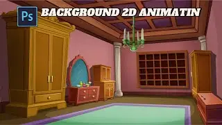 BACKGROUND 2D ANIMATION#O94_ PERABOTAN DI RUANGAN YANG CANTIK DAN INDAH.
