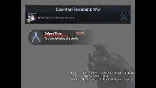 [CS:GO] 1v3 Clutch + NINJA DEFUSE