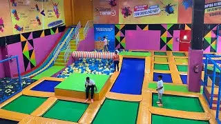 Sky jumper trampoline fun park at Karnal