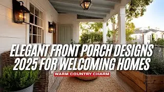 Elegant Front Porch Designs 2025 for Welcoming Homes with Warm Country Charm