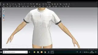 CLO Virtual Fashion: Constructing a Shirt 3D modal (Techotive)