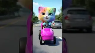 License & Registration, Rainbow Cat? 😹🚦 #Shorts #cute
