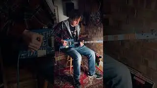 Bottleneck Blues on a 3 String Cigar Box Guitar #slideguitar